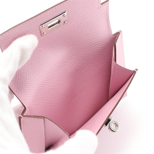 エルメス(HERMES)エルメス ケリーポケット コンパクト モーヴ