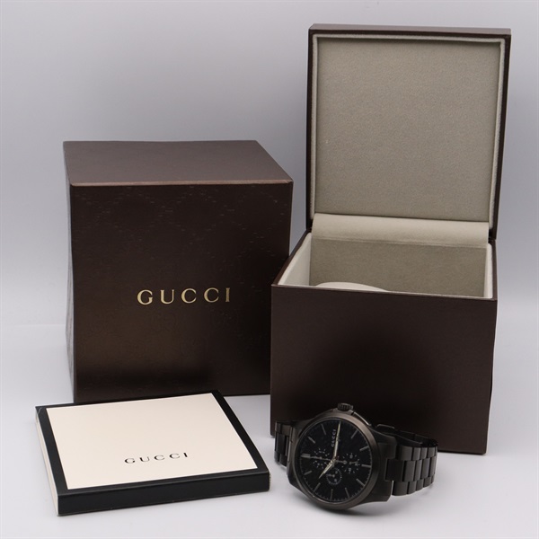 362【美品】GUCCI 時計 箱付き メンズ 126.4 Gタイムレス デイト