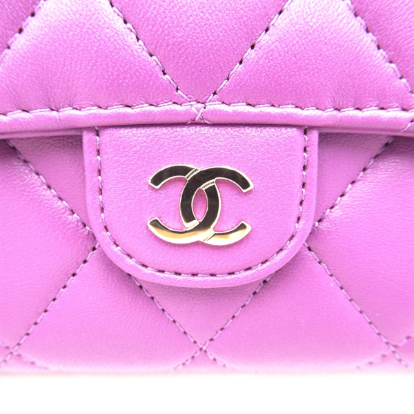 シャネル シャネル CHANEL ヴァニティバッグ シャイニー ラムスキン AS3221