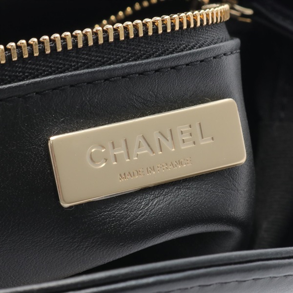 中古 シャネル CHANEL AS4133 ランダムシリアル レディース ハンドバッグ CHANEL31 ブラック シャイニーカーフスキン/ベロア CHANEL Chanel 31 Shoulder Bag Leather Women's Black AS4133 | eLADY