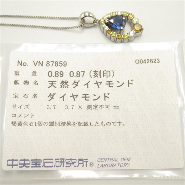 ジュエリー(JEWELRY)ジュエリー サファイア ダイヤ ネックレス  