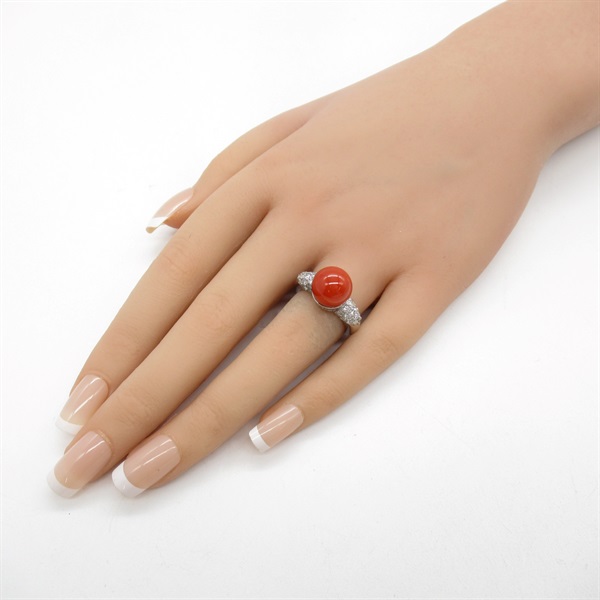 ジュエリー(JEWELRY)ジュエリー サンゴ ダイヤモンド リング リング  