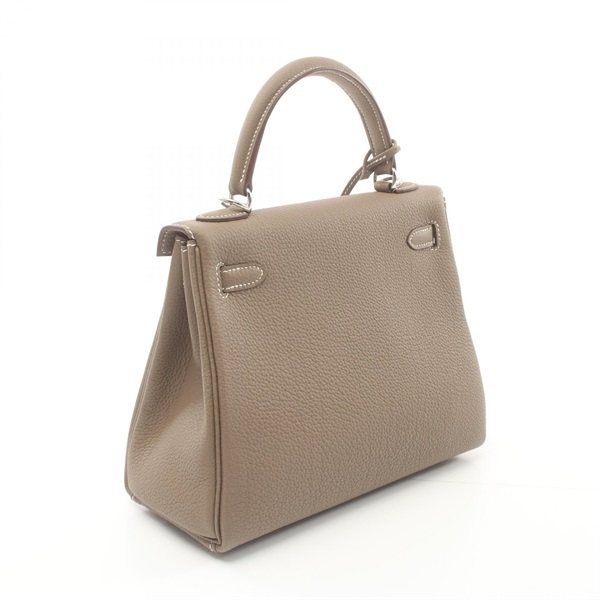 ((お値下げ中))エルメス　HERMES エトープ ケース エルメス(HERMES)エルメス ケリー25 エトゥープ ハンドバッグ