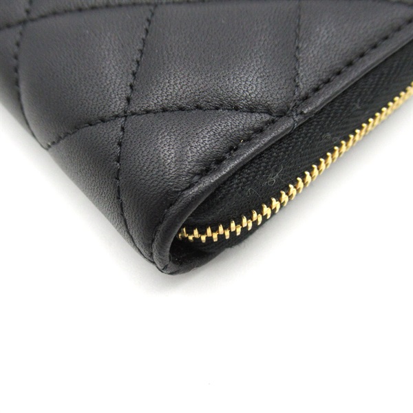 シャネル(CHANEL)シャネル マトラッセ ラウンド財布 ラウンド長財布