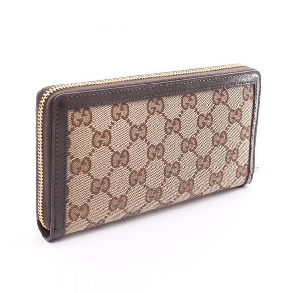 新品同様/未使用級　箱付き　GUCCI グッチ　長財布　ロゴグラム　キャメル GUCCI 新古未使用展示品 グッチ オフィディア GG ジップ
