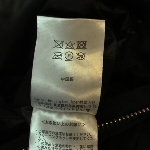 【新品タグ付】Daniel Wellington ダウンジャケット ブラック M セール】フレアシルエットパデッドジャケット（ダウンジャケット