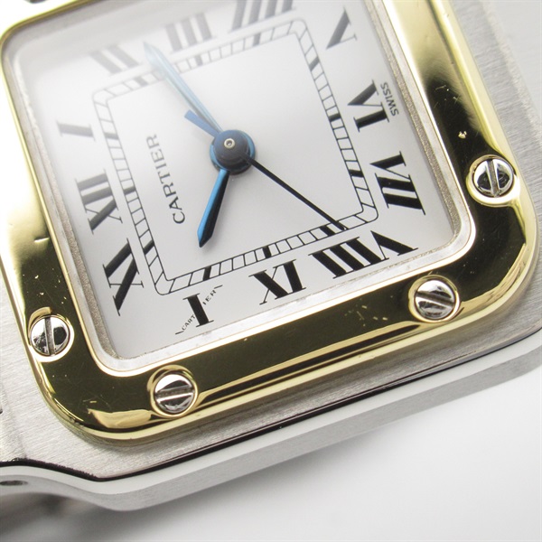 カルティエ CARTIER サントス ガルベSMコンビ 12ミリ2コマ カルティエ
