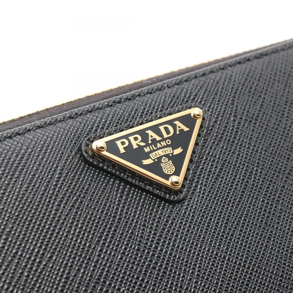 プラダ(PRADA)プラダ SAFFIANO TRIANG ラウンド長財布 財布 レディース  