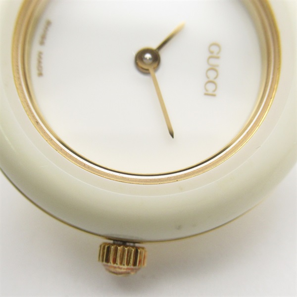 グッチ 腕時計 ベゼルウォッチ 11/12.2 白 SOLD OUT】GUCCI 11/12.2 チェンジベゼル ホワイト文字盤 – 本橋時計店