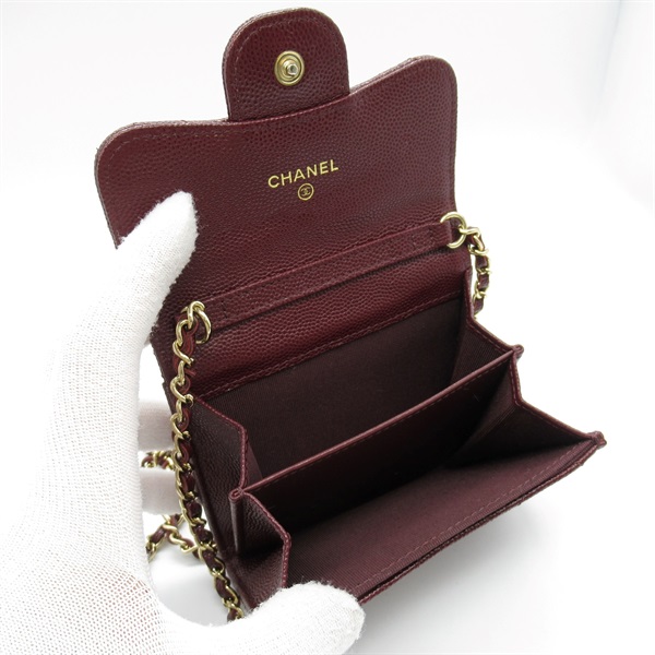 シャネル(CHANEL)シャネル マトラッセ チェーンコンパクトウォレット