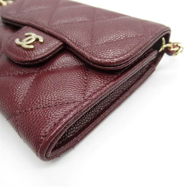 シャネル(CHANEL)シャネル マトラッセ チェーンコンパクトウォレット