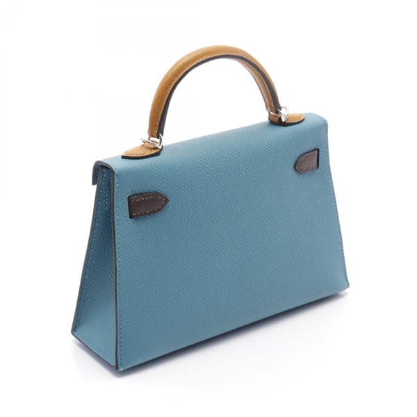 エルメス(HERMES)エルメス ミニケリー2 トリコロール ハンドバッグ