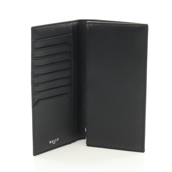 【美品】BALLY　長財布　メンズ バリー BALLY 長財布 ブラック ネイビー メンズ BALLY