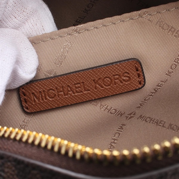 定価66,000円 新品 マイケルコース JET SET ITEM かごバッグ 公式アウトレット】JET SET ITEM ロゴジャカード ポケット