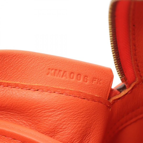 【新品未使用・極美品】HERMESミニプリュム オレンジ ライオンチャーム付き 直営店☆HERMES ミニバッグチャーム オレンジ Orange Bag charm