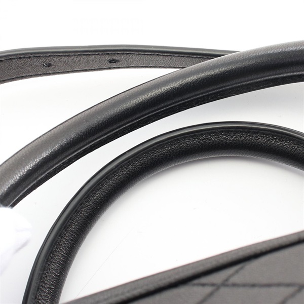 返送品 マカダム ハンドバッグ ミニボストンバッグ PVC レザー ダークブラウン