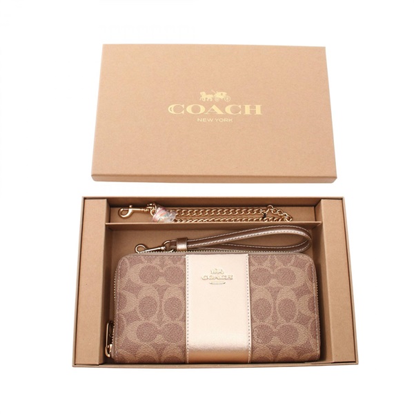 コーチ(COACH)コーチ ボックスド シグネチャー ロング ジップ  