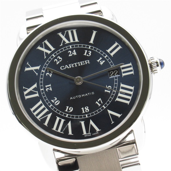 ジ*ダ様 美品 カルティエ ロンドソロ WSRN0021 SS 自動巻 時計 WSRN0021 シルバー Cartier（カルティエ）ロンド ソロ ドゥ