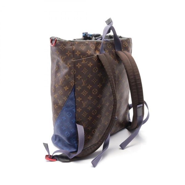 ルイ・ヴィトン LOUIS VUITTON モノグラムパシフィック リュックサック バックパック バッグ PVCコーティングキャンバス レザー モノグラム メンズ ブラウン系 / ブルー系 / ブラック系 M43834 【中古】 ルイ・ヴィトン(LOUIS VUITTON)ルイ・ヴィトン パシフィック リュック