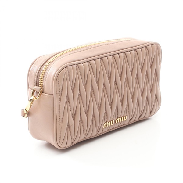 MIU MIU ショルダーバッグ ラベンダー miu miu ショルダーバッグ ラベンダー パープル ミルクティーベージュ