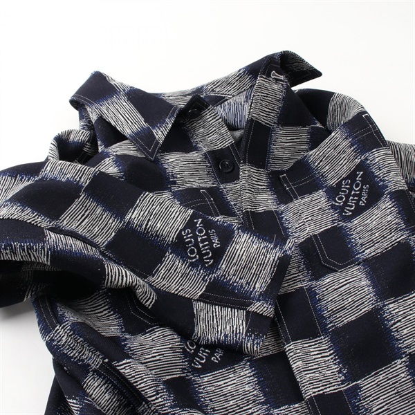 美品☆ルイヴィトン ダミエ柄裏地 シャツジャケット 金ボタン 七分袖 ベージュ 楽天市場】ルイヴィトン LOUISVUITTON サイズ:50 24SS RM241 GRT