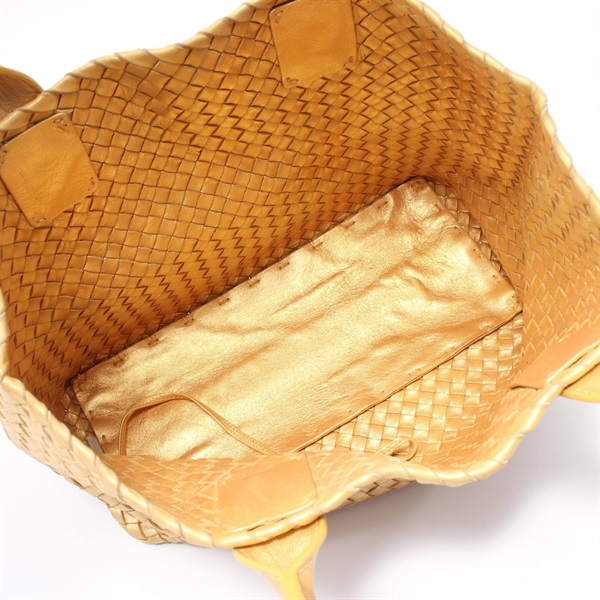 BOTTEGA VENETA ハンドバック　ゴールド　レア ボッテガ・ヴェネタのクリスマスギフト2023、ゴールド＆シルバーの