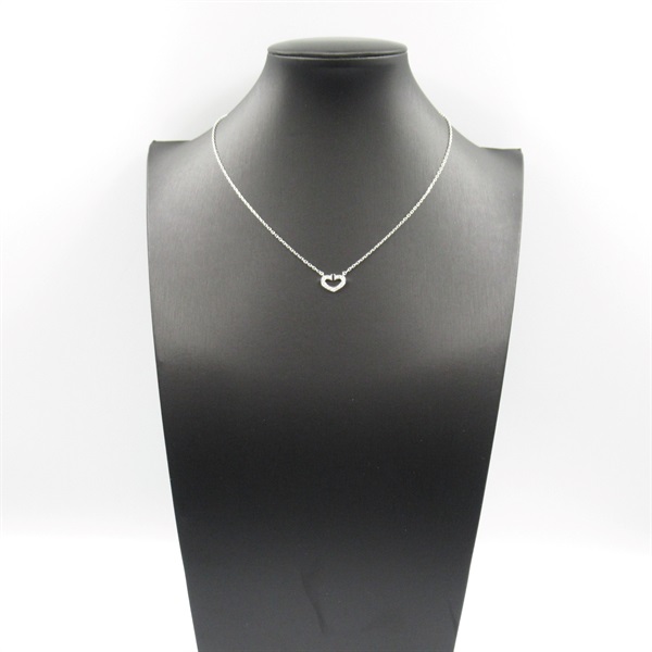 カルティエ(CARTIER)カルティエ Cハート ネックレス ダイヤ ネックレス