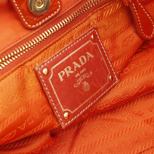 PRADA / バッグ/オレンジ/BN1757 プラダ(PRADA)プラダ NYLON JACQUARD ハンドバッグ バッグ レディース