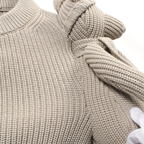 本物 美品 カタログ掲載 モデル ルイヴィトン ワッフル ニット セーター 茶 中古・古着通販】LOUIS VUITTON (ルイ ヴィトン) LVインタルシア