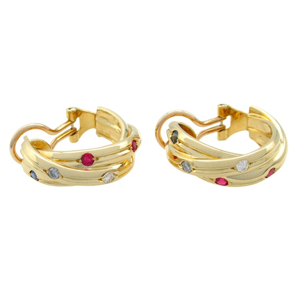 カルティエ(CARTIER)カルティエ トリニティピアス ルビー