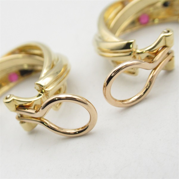 カルティエ(CARTIER)カルティエ トリニティピアス ルビー サファイア