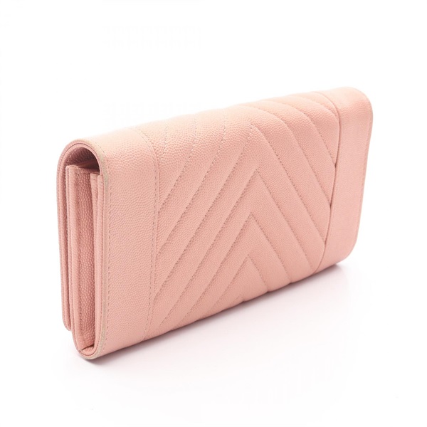 C0809-02　シャネル　二つ折り長財布 CHANEL シャネル ワイルドステッチ 二つ折り長財布 レザー