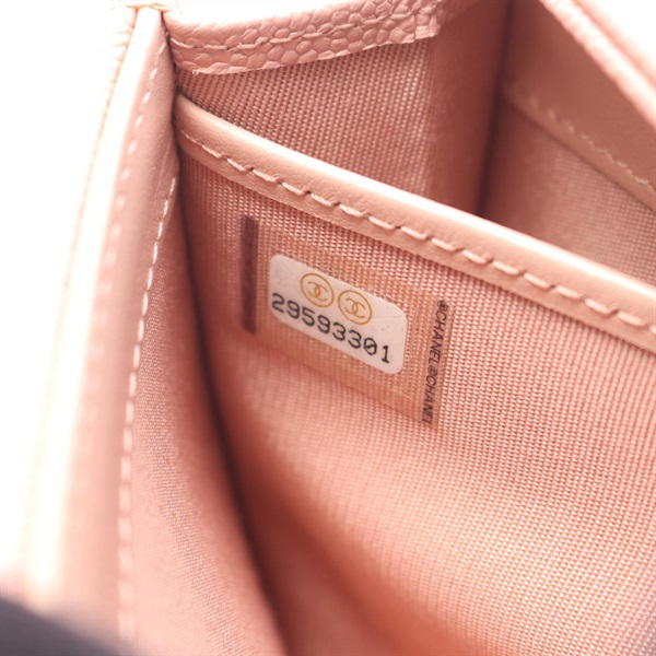 シャネル(CHANEL)シャネル シェブロン Vステッチ 二つ折り長財布