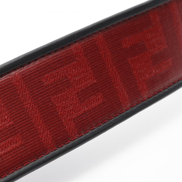 フェンディ FENDI ベルト 衣料品 キャンバス レザー レディース レッド系 / マルチカラー 【中古】 フェンディ(FENDI)フェンディ ベルト 衣料品 レディース