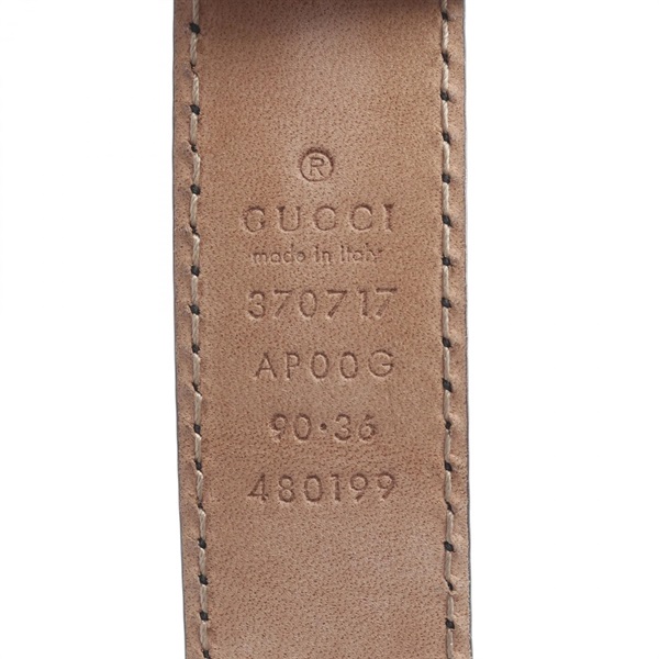 未使用級　グッチ インターロッキングG ベルト サイズ90/36 370543 グッチ(GUCCI)グッチ インターロッキングG ベルト 衣料品 メンズ