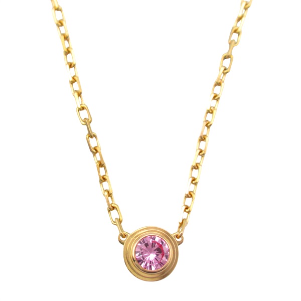 カルティエ(CARTIER)カルティエ ダムール ピンクサファイア ネックレス カルティエ(CARTIER)カルティエ ダムール ピンクサファイア ネックレス
