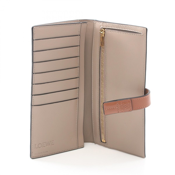 ロエベ ラージバーティカルウォレット 長財布 アビスブルー/オリーブ レザー ロエベ ラージバーティカルウォレット 長財布 アビスブルー