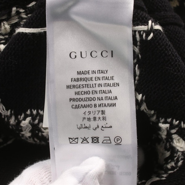 GUCCI グッチ　ボーダー　カーディガン 中古・古着通販】GUCCI (グッチ) Striped cotton V-neck