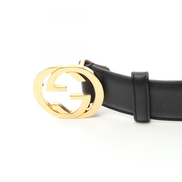 GUCCI インターロッキングG レディース レザー ベルト ゴールド D26 グッチ(GUCCI)グッチ インターロッキングG ベルト 衣料品 レディース