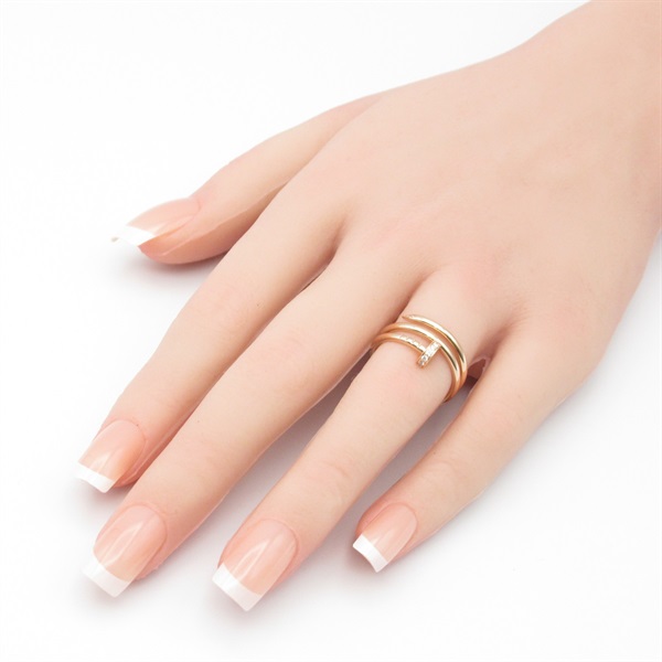 カルティエ Cartier リング 指輪 ジュストアンクル　ダ ブル　ダイヤ カルティエ(CARTIER)カルティエ ジュストリング ダイヤ リング・指輪