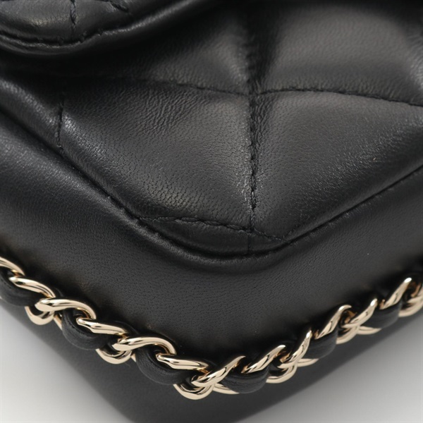 シャネル(CHANEL)シャネル マトラッセ スモールフラップ パール