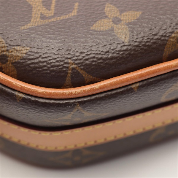ルイ・ヴィトン LOUIS VUITTON ボワット シャポー スープルPM ショルダーバッグ バッグ PVCコーティングキャンバス レザー モノグラム レディース ブラウン系 M45578 【中古】 SALE]ヴィトン Vuitton レア ボワットシャポー スープル PM (Louis