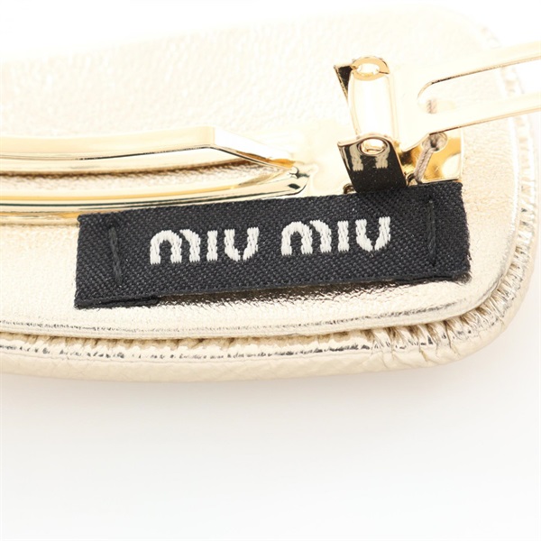 miumiu バレッタ クリップ ミュウミュウ Miu Miu MIUMIU バレッタ 5IF114 2F72 ヘアクリップ