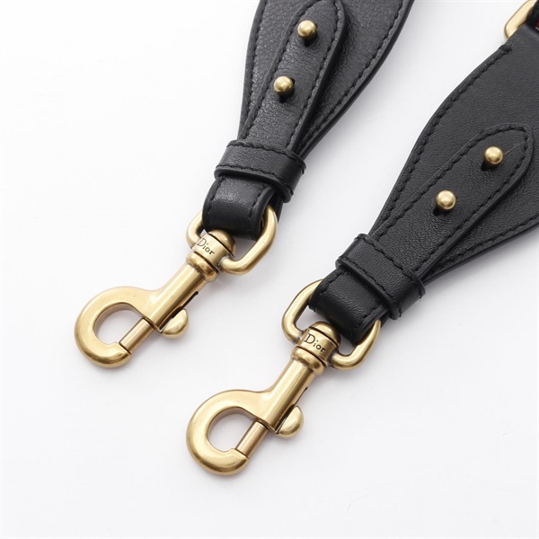 ディオール Dior メダリオン エンブロイダリー ショルダーストラップ アクセサリー キャンバス レザー レディース カーキ系 / ブラック系 S8534CWAH042 【新品】 Dior - ディオール Dior メダリオン エンブロイダリー ショルダー
