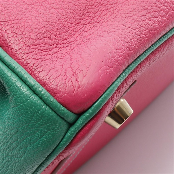 エルメス(HERMES)エルメス バーキン30 ローズショッキング ライム