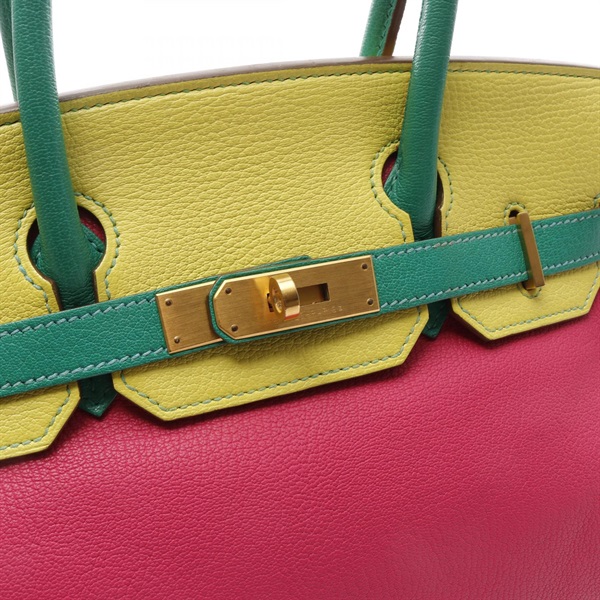エルメス(HERMES)エルメス バーキン30 ローズショッキング ライム