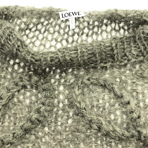 10738【美品・現行モデル】ロエベ☆立体アナグラムロゴ ケーブルニットセーター 10738【美品・現行モデル】ロエベ☆立体アナグラムロゴ ケーブルニット