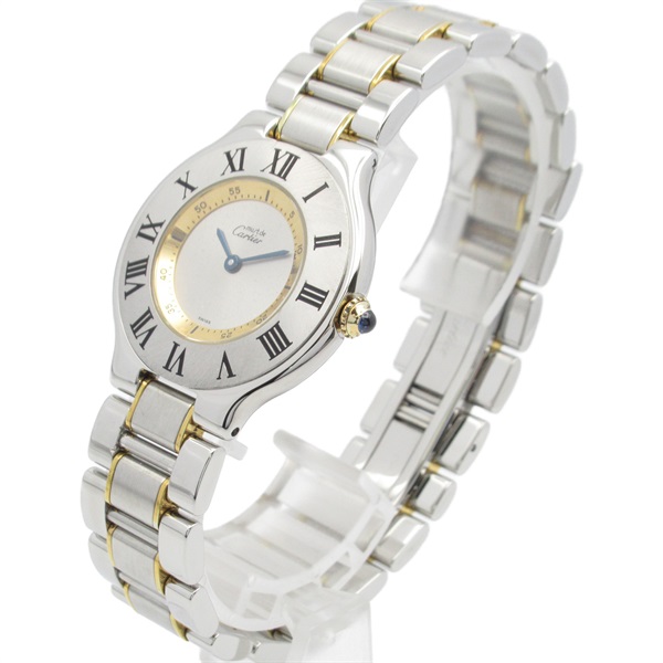 Cartier カルティエ マスト21 W10074R6 シルバー/ゴールド