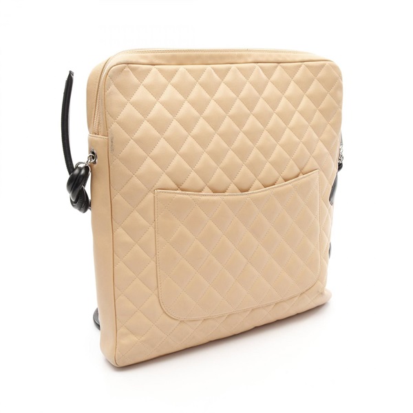 シャネル カンボンライン ポシェット ブランドオフ CHANEL レザー ショルダーバッグ ラムスキン 中古 レディース シャネル(CHANEL)シャネル カンボンライン ポーチ バッグ レディース