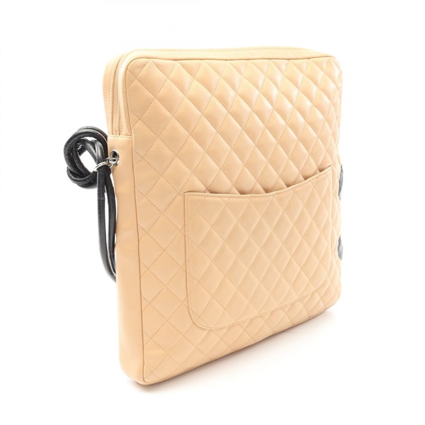 最終価格　CHANEL シャネル カンボンライン ショルダーバッグ ベージュ CHANEL Pre-Owned 2004 カンボンライン ショルダーバッグ